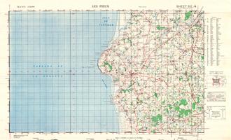 WW2 Map Sheet 5E/4 – Les Pieux Normandy (GSGS 4250 Series)