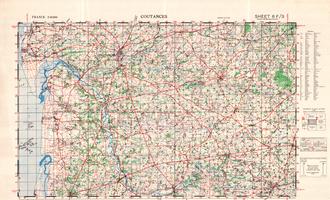 6F/3 - Coutances - War Office Map (1:50,000)