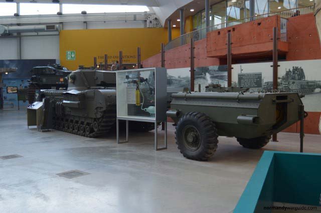 Churchill Crocodile Tank and trailer, Bovington Museum