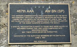 467th Anti-Aircraft Artillery Automatic Weapons Battalion Plaque