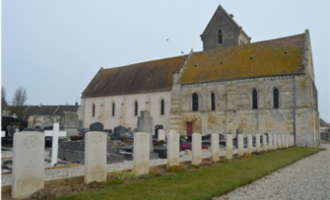 Benouville Church, Commonwealth War Graves