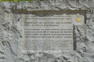 Chambois Memorial to the closing of the Falaise pocket