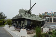 Courseulles-sur-Mer Sherman DD Tank front