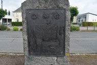 Hottot-les-Bagues 231 Brigade (Malta Brigade) Memorial French language plaque