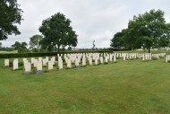 Hottot-les-Bagues War Cemetery graves