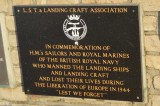 Memorial to the men who lost their lives manning the landing ships and landing crafts