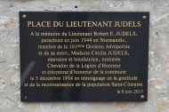 Place du Lieutenant Judels - Saint-Comaise Plaque