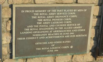 Royal Legistics Corps Memorial, Arromanches
