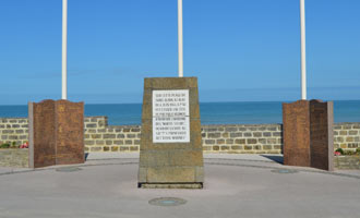 Saint-Aubin-sur-Mer Monument to 48th Royal Marine Commando’s