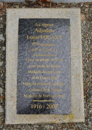 Sherman Tank Keren Louis Fouant plaque