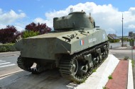 Sherman tank “Massaoua” Écouche rear view