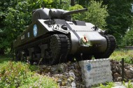 Sherman Tank Valois front side view