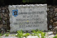 Sherman Tank Valois memorial plaque