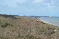 View from WN60 over the length of Omaha Beach